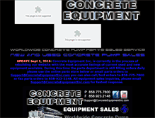 Tablet Screenshot of concreteequipmentinc.com